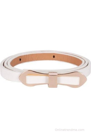 Something Special Women, Girls Casual, Formal, Party White Artificial Leather Belt(White)